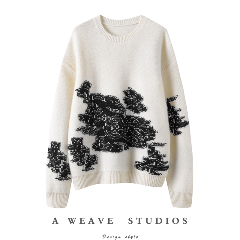 冬凤凰高端100%纯山羊绒衫