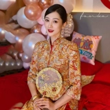 Золотой дракон и Феникс Гоу Свадебные рабочие тяжелые рабочие xiu He Server 2023 Новое зимнее свадебное свадебное свадебное платье Grand Five Gow Gow