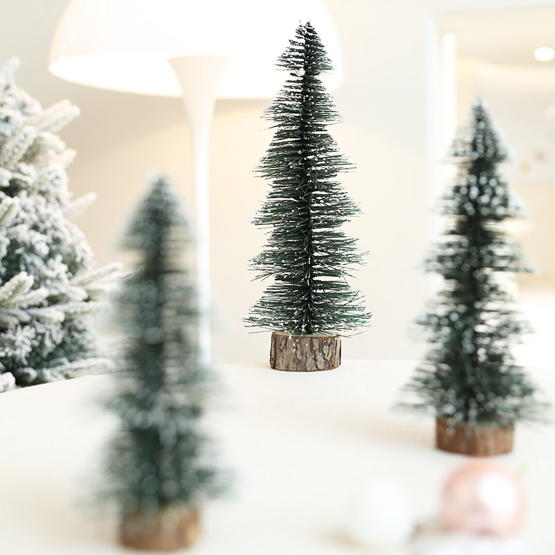 圣诞节装饰宝塔圣诞树家用套餐桌面迷你小树摆件商场橱窗场景布置