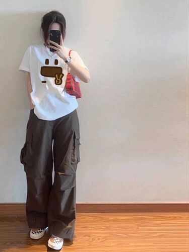 薄款纯棉日系短袖宽松