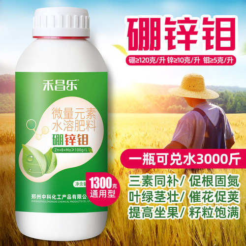 硼中钼硼锌钼叶面肥大豆花生专用