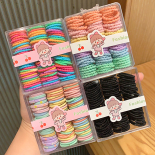 头绳女童扎发皮筋小女孩橡皮筋宝宝发绳头饰儿童发圈不伤发高弹力