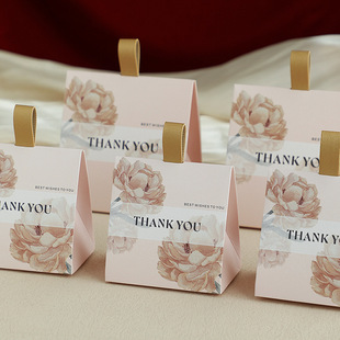 结婚喜糖盒高级感婚礼订婚喜糖盒子2025糖盒袋子糖果包装 礼盒