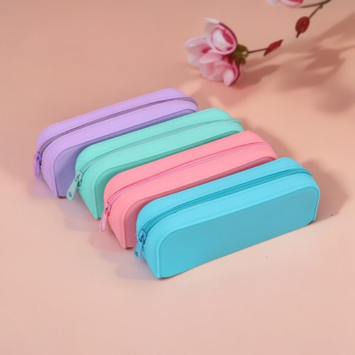 Silicone pencil case, simple elementary school backpack sta