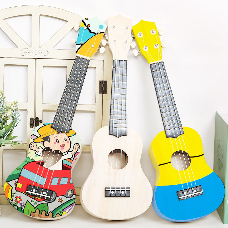 尤克里里diy儿童乐器小吉他手工制作材料包木质玩具幼儿园