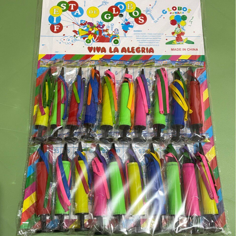 儿童玩具气球打气筒手推充气泵学校边学生吊板挂板气球