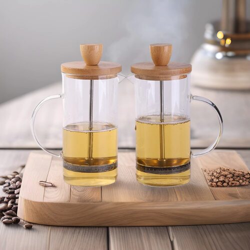High borosilicate glass household method press pot cold ext