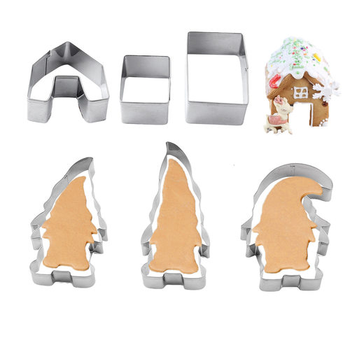 Cross border Christmas stainless steel cookie mold Santa Cl