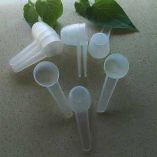 5g10ml透明pp勺罐桶配装 勺子短柄勺子定量勺药粉勺散装