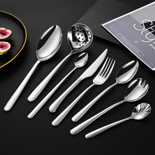 304 stainless steel tableware, elegant knives, forks, spoon