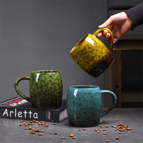 Large capacity ceramic mug, Amazon cross-border source, lar