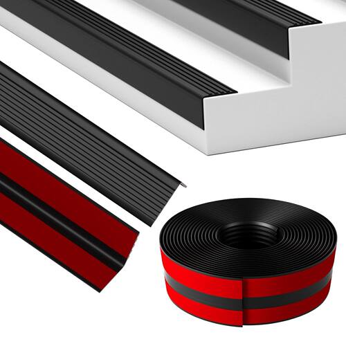Stair edge decoration, anti slip strip with ceramic tile ri
