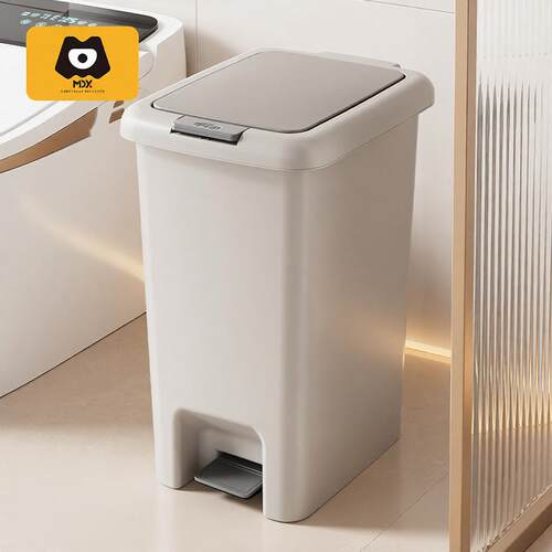 Garbage bin, household foot press, double open large capaci