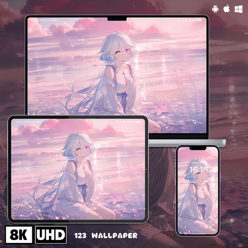 原神芙宁娜梦幻风8K超清壁纸iphone苹果安卓手机电脑ipad平板壁纸