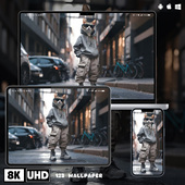 潮酷猫街头拽范8K超清壁纸iphone苹果安卓手机电脑ipad平板壁纸