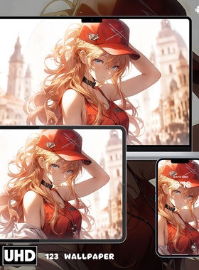 EVA明日香二次元8K高清壁纸iphone苹果安卓手机电脑ipad平板壁纸