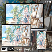 初音未来二次元 8K超清壁纸iphone苹果安卓手机电脑ipad平板壁纸