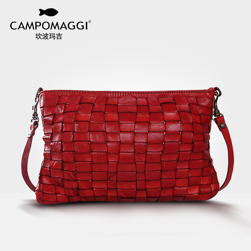 CAMPOMAGGIÒâ´óÀû¸´¹ÅÅ®°ü ÊÖ¹¤Å£Æ¤±à֯ϵÁе¥¼çб¿æ°üC1302BIS