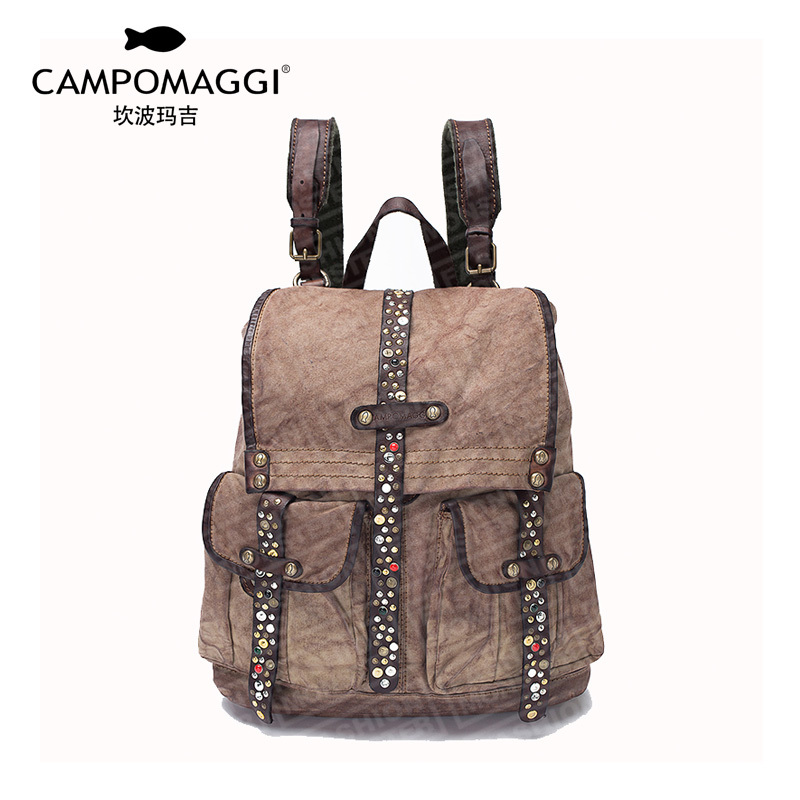 CAMPOMAGGI¿²²¨Â꼪Òâ´óÀû¸´¹ÅʱÉÐÊÖ¹¤Å£Æ¤Ã¶¤×°ÊÎË«¼ç±³°ü
