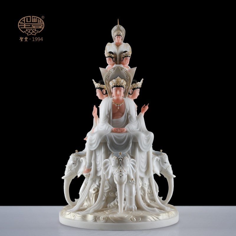 圣丰造像十方普贤菩萨佛像峨眉山普贤普萨摆件文殊普贤定制