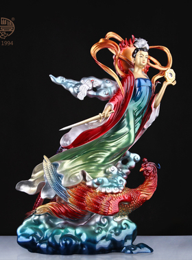 纯铜圣母供奉寺庙摆件