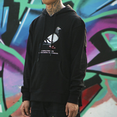 大鸽子刺绣帽衫 STAPLE 潮牌侧拉链连帽卫衣 ZIP HOOD PIGEON SIDE
