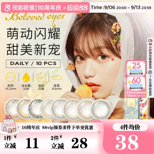 新品上市，双眼光度不同请买2盒！