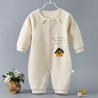 Quần áo trẻ em cotton mùa xuân và mùa thu nhung len 0-24 tháng Quần áo sơ sinh bé trai và bé gái sơ sinh romper - Áo liền quần quan ao tre em