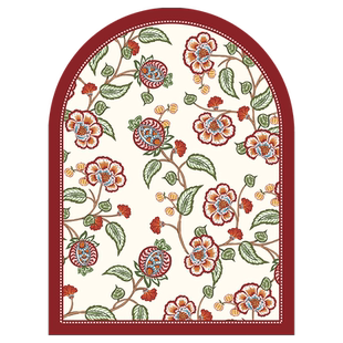 洛美丹顿喜庆红色地垫入户门门垫结婚客厅地毯防水防油好打理罗莎