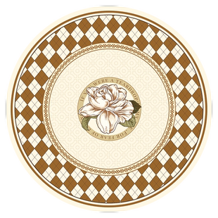 洛美丹顿美式皮革圆桌垫防水防烫防油免洗垫子高级感圆形垫艾格尼