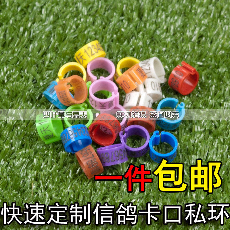 私人环定制信鸽足环鸽子脚环开口