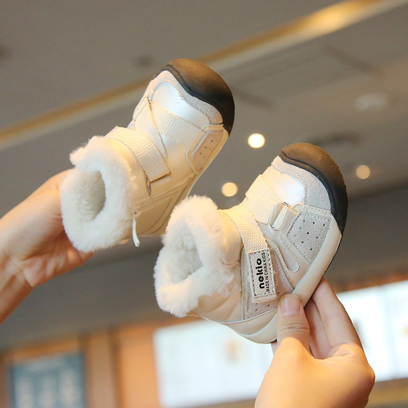 儿童雪地靴加厚抗寒东北大棉鞋冬季加绒保暖宝宝棉鞋软底婴儿鞋子,童鞋/婴儿鞋/亲子鞋,雪地靴,淘宝优惠券,粉丝福利购,淘宝优惠卷