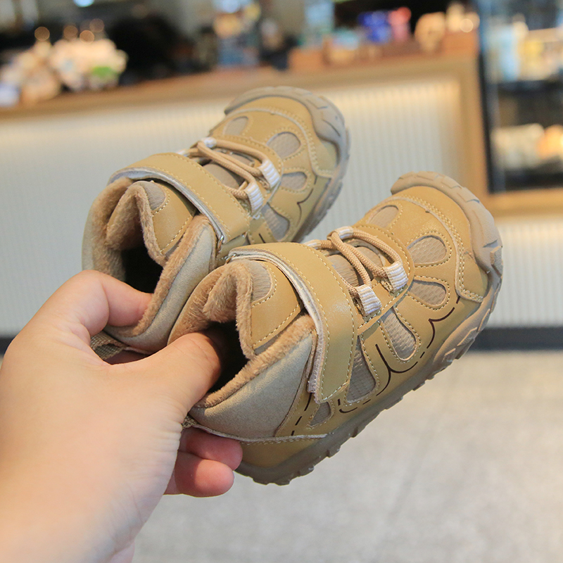 新款宝宝鞋加绒二棉运动鞋