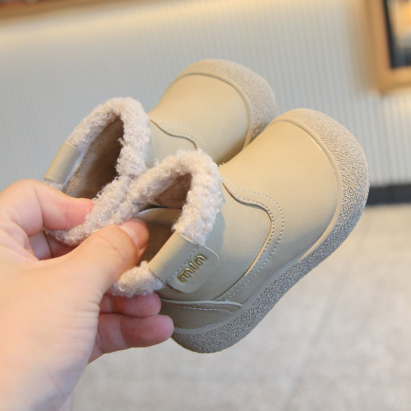 女童小短靴加绒宝宝鞋