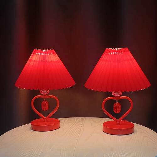 简约电池结婚台灯长明灯陪嫁一对