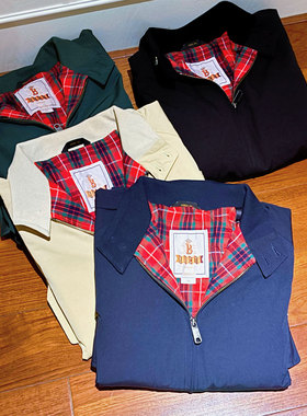 BARACUTA G9 JACKET 防水哈灵顿夹克经典复古飞行拉链休闲外套男
