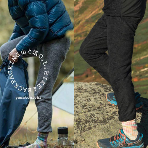 山と道Yamatomichi 轻量化抓绒长裤Alpha Direct越野跑保暖速干裤