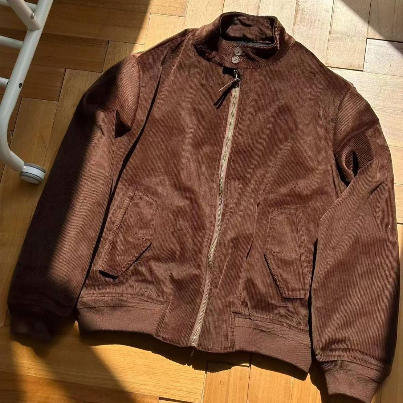 秋冬立领G9哈林顿经典男士老干部美式复古灯芯绒教练夹克外套