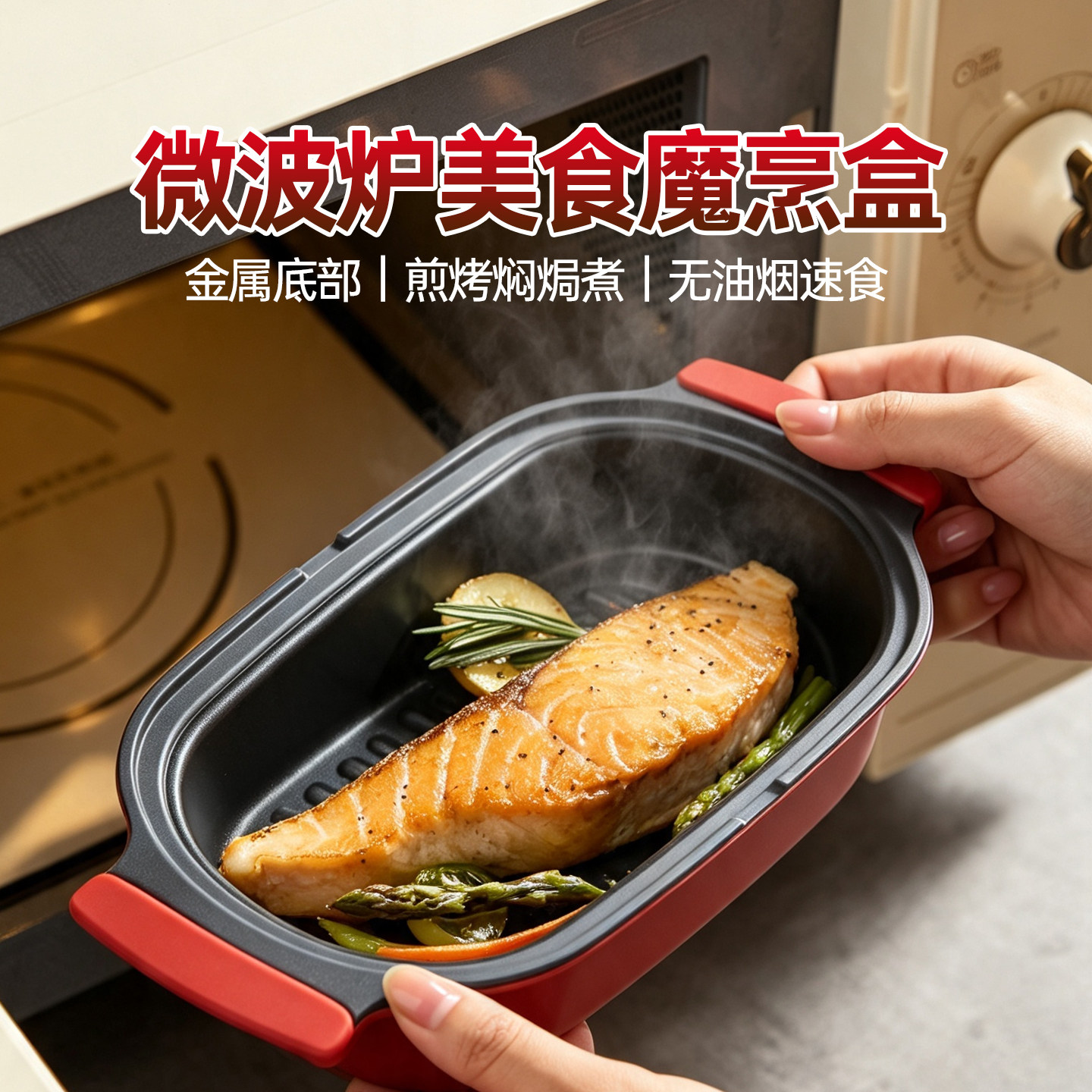 微波炉百宝盒10分钟做煲仔饭