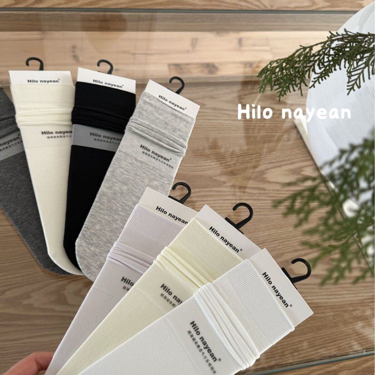 嫩豆腐系列纯棉中筒袜女春夏薄款绵密包裹感好纯色基础百搭堆堆袜