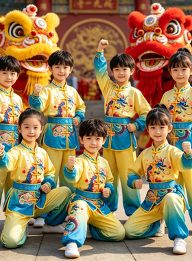 中国风儿童武术表演服