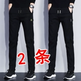 Спортивные трендовые демисезонные штаны для отдыха, осенние, свободный прямой крой, коллекция 2022, в корейском стиле