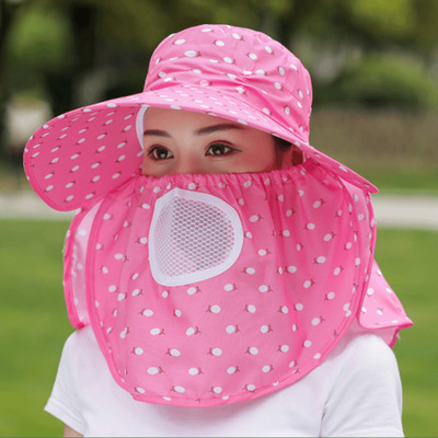 2025新款防晒遮阳帽遮脸护颈防紫