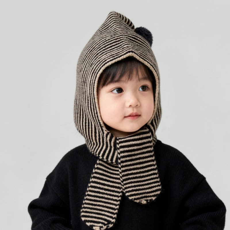 儿童帽子围巾一体帽秋冬季男童女童针织帽毛线帽护耳帽宝宝保暖帽,童装/婴儿装/亲子装,手套,淘宝优惠券,粉丝福利购,淘宝优惠卷
