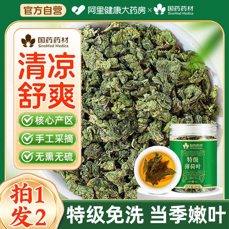 特级新鲜薄荷叶干可食用泡茶中药材下排解火降火养生茶官方旗舰店