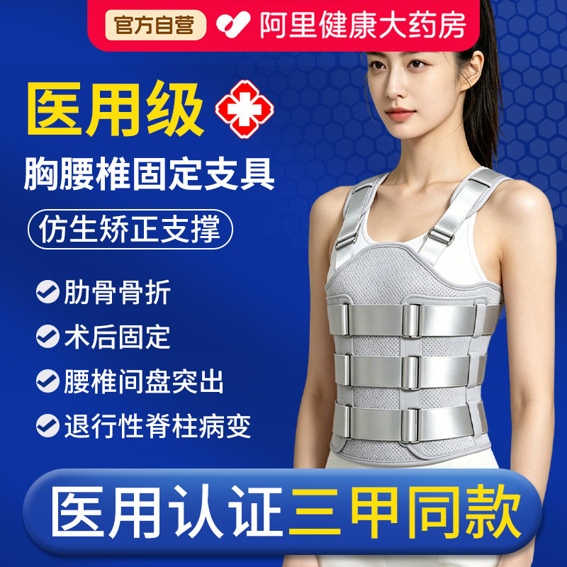 医用胸腰椎脊柱骨折术后固定护具图片