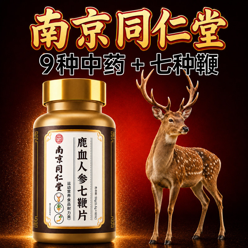 【南京同仁堂】鹿鞭人参中老年专用调理身体七鞭片滋补强体健身