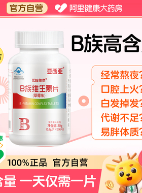 B族维生素提高代谢男女促进vb1b26多种综合复合正品药房西亚蓝帽