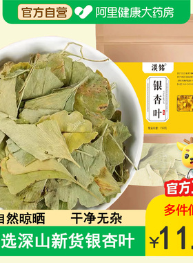 银杏叶中草药材500g精选新鲜白果树叶飞蛾叶干银杏叶整片泡水泡茶