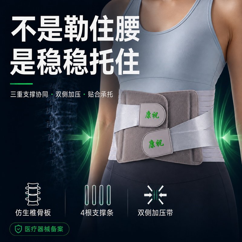 康祝腰椎固定带腰间盘突出护腰